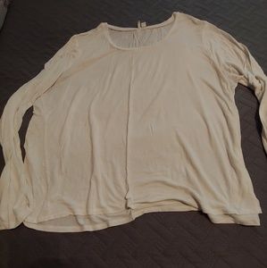 Ivory long sleeve tee